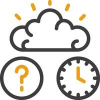 Quiz Flex IQ Line Circle Icon vector