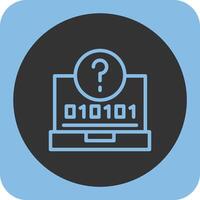 Quiz Swift Linear Round Icon vector