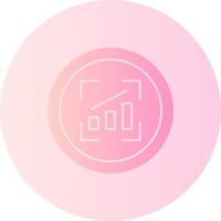 Snap Rise Gradient Circle Icon vector