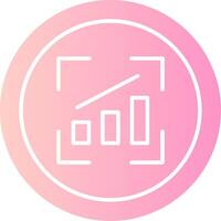 Snap Rise Solid Multi Gradient Icon vector