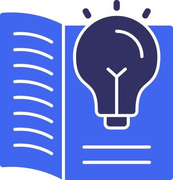 Learn Wiz Solid Two Color Icon vector