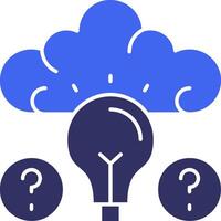 Quiz Wiz IQ Solid Two Color Icon vector