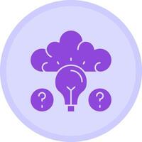 Quiz Wiz IQ Multicolor Circle Icon vector