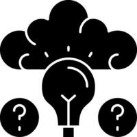 Quiz Wiz IQ Glyph Icon vector