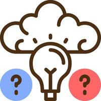 Quiz Wiz IQ Color Filled Icon vector