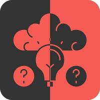 Quiz Wiz IQ Red Inverse Icon vector