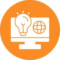 Swift Wiz Glyph Circle Icon vector
