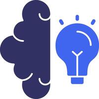 Mind Wiz Solid Two Color Icon vector