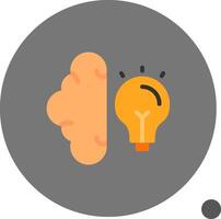 Mind Wiz Flat Shadow Icon vector