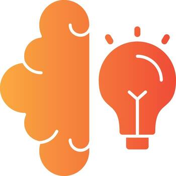 Mind Wiz Solid Multi Gradient Icon vector