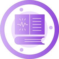 Learn Spark Glyph Gradient Icon vector