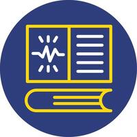 Learn Spark Dual Line Circle Icon vector
