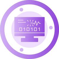 Byte Spark Glyph Gradient Icon vector