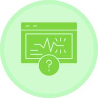 Quiz Spark Multicolor Circle Icon vector
