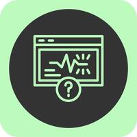 Quiz Spark Linear Round Icon vector