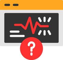 Quiz Spark Flat Icon vector