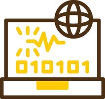 Swift Spark Yellow Lieanr Circle Icon vector