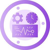 Quick Spark Glyph Gradient Icon vector