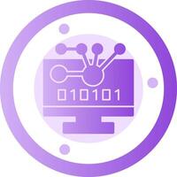 Byte Lift Glyph Gradient Icon vector