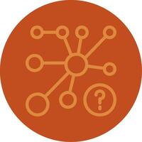 Quiz Lift Line Multi color Icon vector
