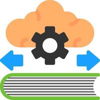 Learn Flow IQ Flat Icon vector