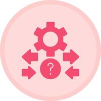 Quiz Flow Multicolor Circle Icon vector