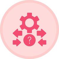 Quiz Flow Multicolor Circle Icon vector