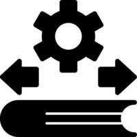 Edu Flow Glyph Icon vector