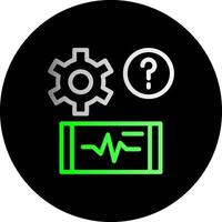 examen legumbres doble degradado circulo icono vector