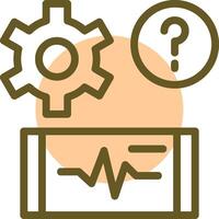 examen legumbres lineal circulo icono vector