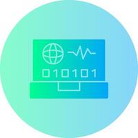 Swift Pulse Gradient Circle Icon vector