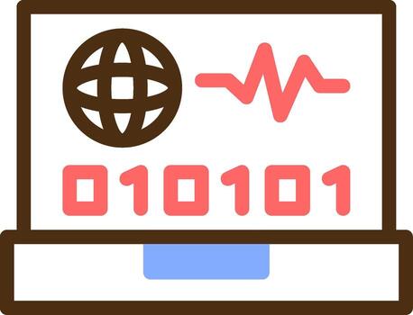 Swift Pulse Color Filled Icon vector