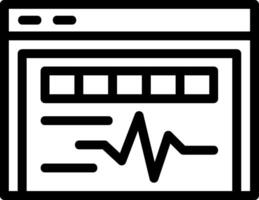 Ace Pulse Line Icon vector