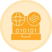Swift Wave Multicolor Circle Icon vector
