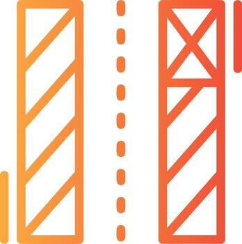 Loading zone Linear Gradient Icon vector