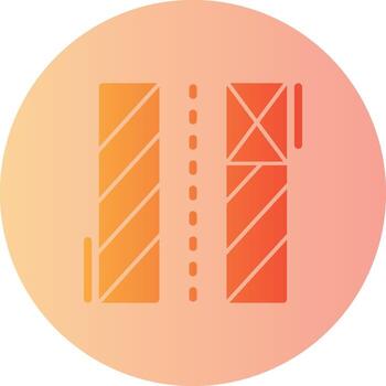 Loading zone Gradient Circle Icon vector