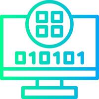 Byte Vista Linear Gradient Icon vector