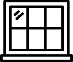 Window Line Icon vector