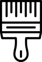 Paintbrush Line Icon vector