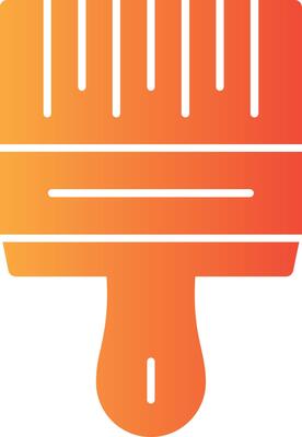 Paintbrush Solid Multi Gradient Icon