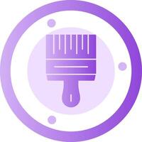 Paintbrush Glyph Gradient Icon vector