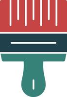 Paintbrush Glyph Two Color Icon vector