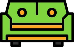 Sofa Line Filled Icon vector