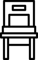 Chair Line Icon vector