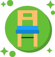 Chair Tailed Color Icon vector