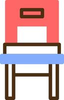 Chair Color Filled Icon vector