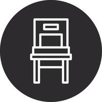 Chair Inverted Icon vector