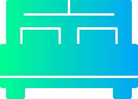 Bed Solid Multi Gradient Icon vector
