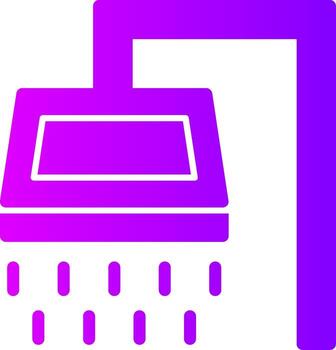 Shower Solid Multi Gradient Icon vector
