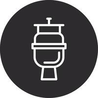 Toilet Inverted Icon vector